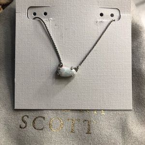 Kendra Scott White Opal necklace.